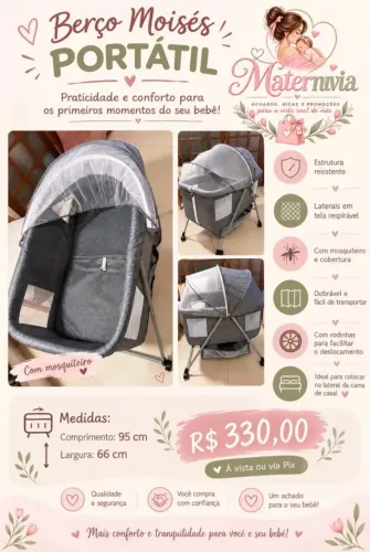 Berço Moisés Co bed portátil