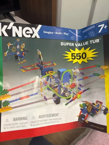 Brinquedo de montar K'NEX Super Value Tub de 550 peças