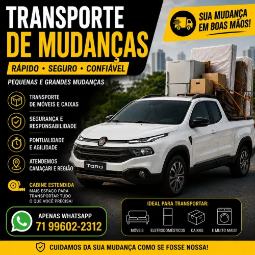 Carreto em Camaçari e Região | Mudanças e Transporte de Cargas no
