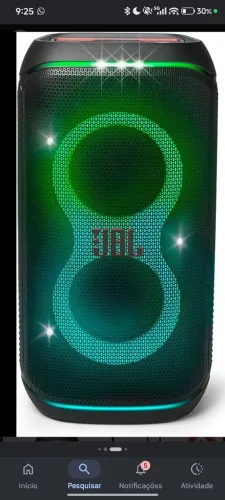 JBL party box 320 com 6 messes de uso