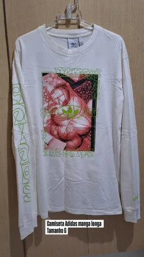 Camiseta Manga Longa Adidas