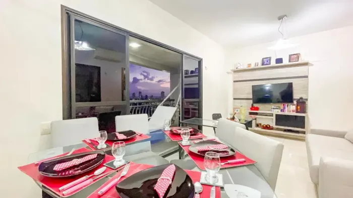 VENDO APTO ED PARC PARADISE MOBILIADO COM 3/4 SENDO 2 SUÍTES E 2VGS
