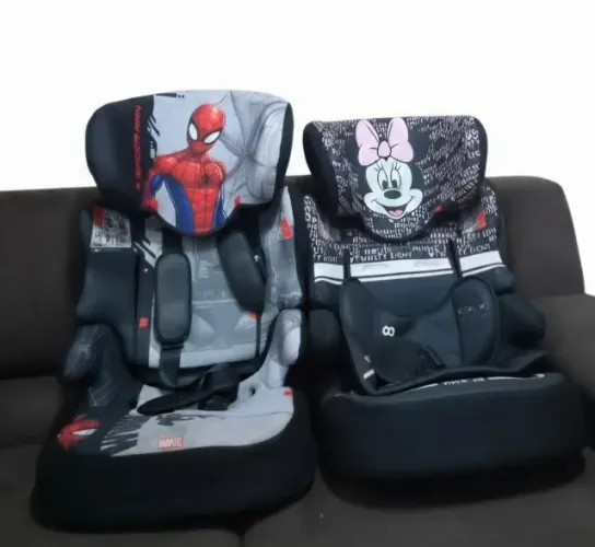 Cadeirinha auto homem aranha e Minnie