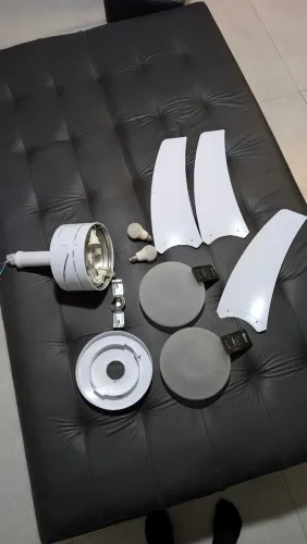 Ventilador de Teto Arno Ultimate com defeito + 2 Globos de Vidro originais