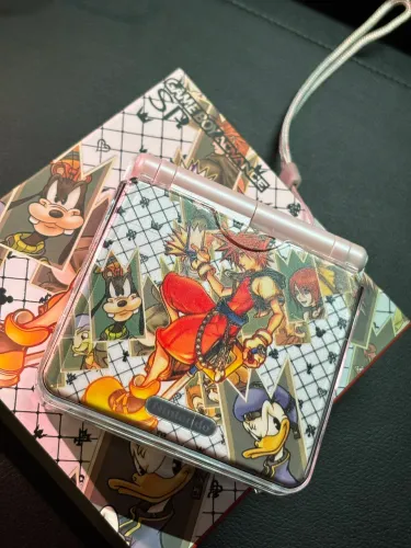 Nintendo Game Boy Advance SP Kingdom Hearts Custom + Tela IPS + Caixa e Acessórios