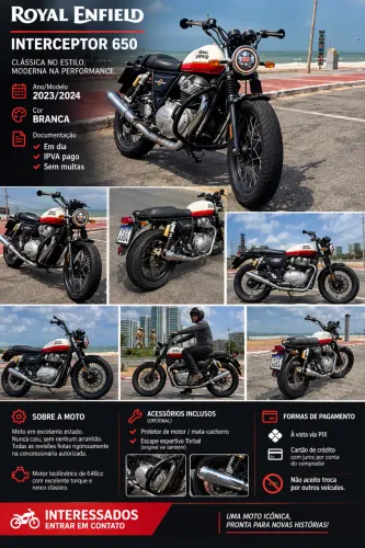 Royal Enfield Interceptor 650 - 2023/2024 - Impecáve