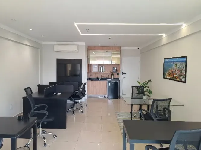 Sala Comercial Mobiliada, Canal 3, Santos - Helbor Office Washington Luis