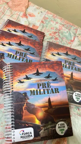 5 Livros Força Máxima Pré-Militar - Excelente Estado