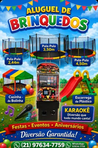 Alugamos brinquedos karaoke 