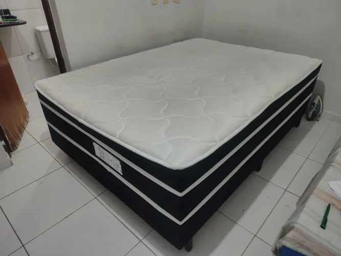 Cama box casal conjugada
