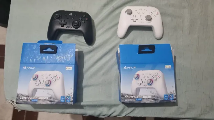 CONTROLES JOYSTICK BLUETOOTH SEM FIO