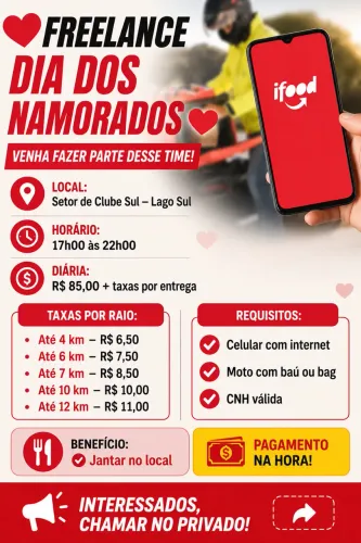 Freelance dia dos namorados