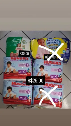 Fraldas descartáveis
