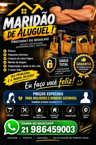 MARIDO DE ALUGUEL ! ACEITO CARTÃO !