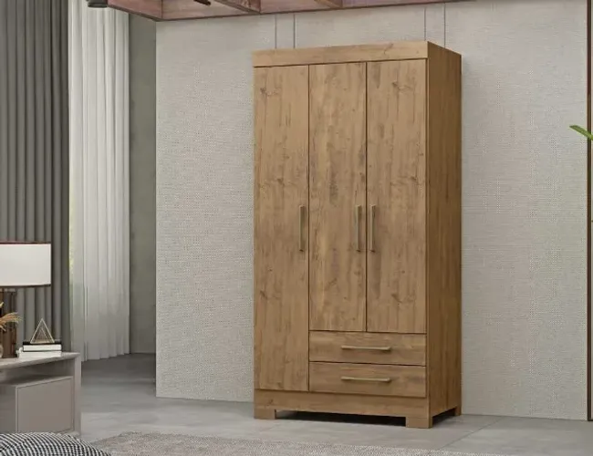 Guarda Roupa Angra 3 Portas 2 Gavetas -SUPER OFERTA!