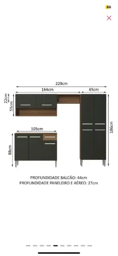 Vendo armário de cozinha nunca usado dentro da caixa