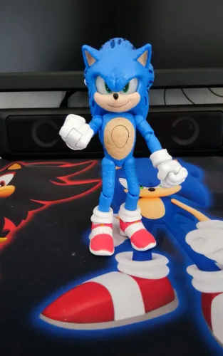 Boneco sonic Movie com luz Jakks Pacific 