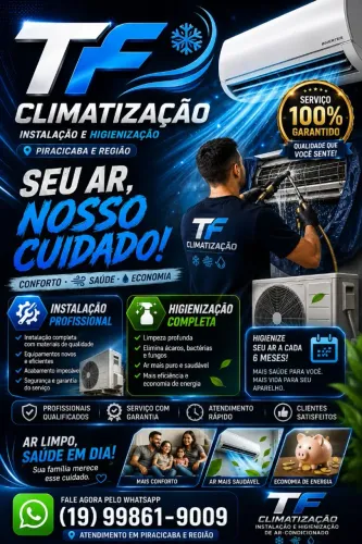 Instalação e higienização ar condicionado