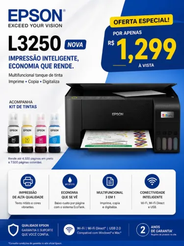 IMPRESSORA EPSON L3250 ZERO