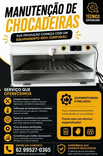 Manutenção de chocadeiras