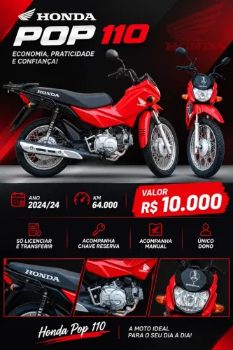 Honda Pop 110i 2024/2024