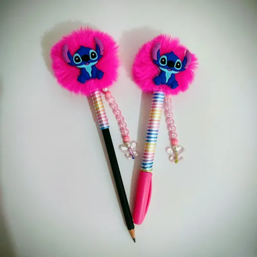 Kit Lápis e Caneta Personalizados com Personagem