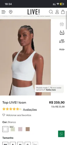 Conjunto academia Live P
