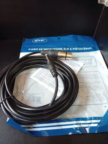 Cabo para microfone P10 para XLR