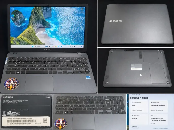 Notebook Samsung 350X (NP350XBE) - SSD + 8GB RAM