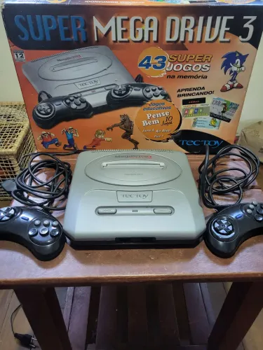 Super Mega Drive Completo (Garantia de 3 Meses)