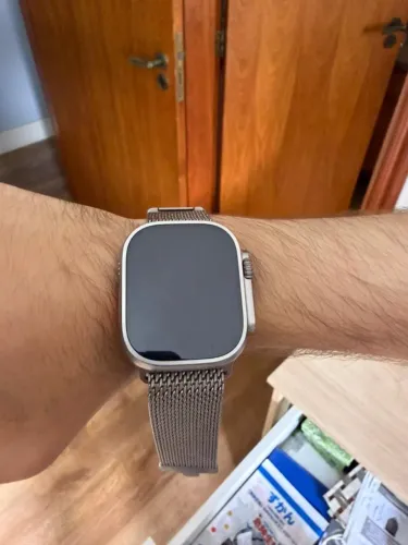 Apple Watch Ultra 3 + Pulseira estilo milanês de titânio - Tudo original, pouco uso.