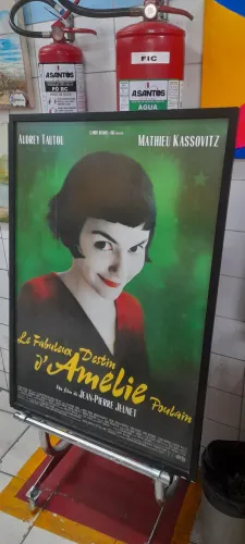 Quadro de cinema do Filme O Fabuloso Destino de Amelie Poulain. 