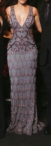Vestido de formatura bordado