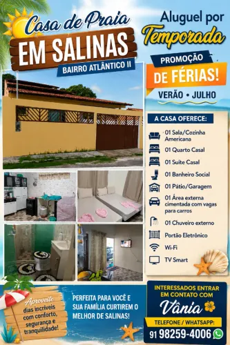 Casa Temporada em Salinas