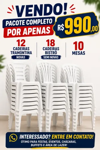 Cadeiras e mesas