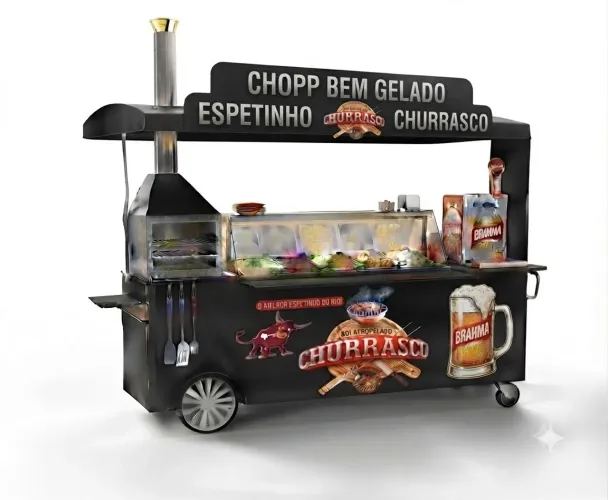Faço carrinho de lanches, choppeiras e churrasqueiras!