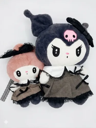Kit pelúcias Kuromi(50cm) e My Melody (30cm)