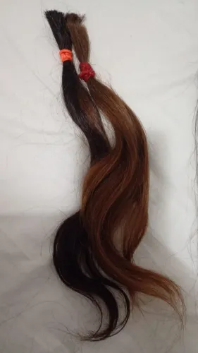 Cabelo humano para acabamento de franja