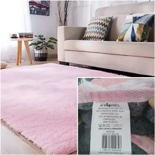 Tapete rosa bebê para decoração - (Mogi)