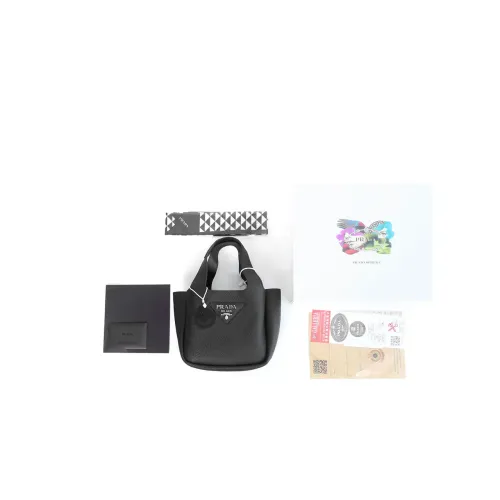 Prada Mini Leather Bucket Bag