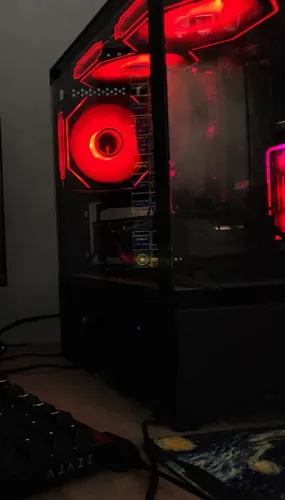 GABINETE GAMER AQUÁRIO COM FANS RGB