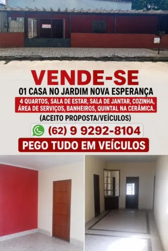 CASA À VENDA - JARDIM NOVA ESPERANÇA