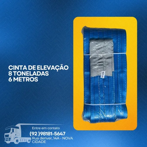 cinta de elevação 8 toneladas 6 metros 240mm