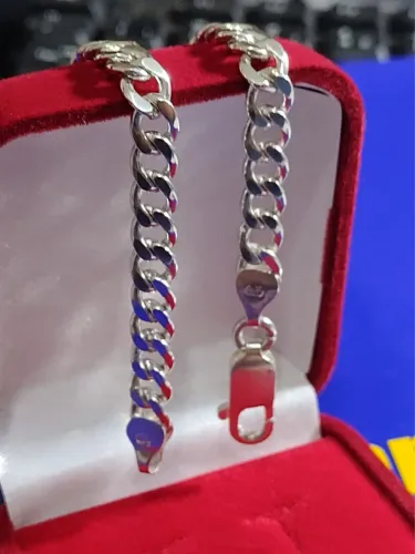 Pulseira Prata 950 de Lei 10 Gramas 20 Cm 6.60 mm Maciça