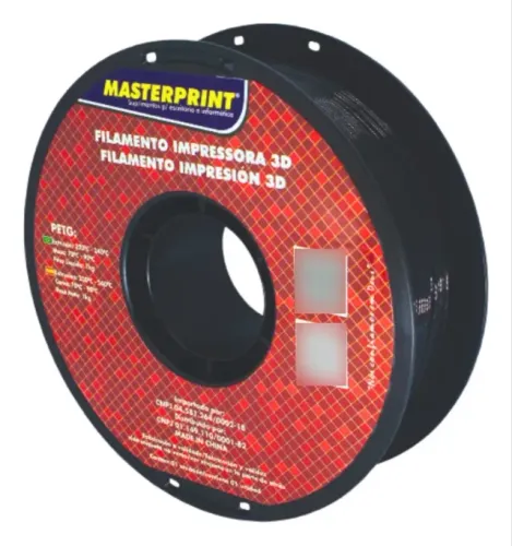 Filamento Impressora 3d Masterprint Petg Preto 1.75mm