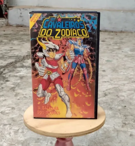 Fita VHS Os Cavaleiros do Zodíaco: A Batalha dos Deuses - Premier Filmes (Raridade)