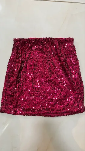 Vendo Saia de Paetê Rosa