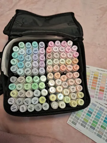 Kit marcadores ohuhu 96 cores pastéis Honolulu B