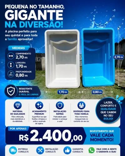 Piscina de fibra direto da fábrica