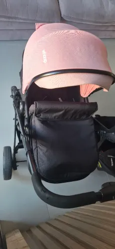 Carrinho de bebe kiddo vox ii travel system bebe conforto rosa